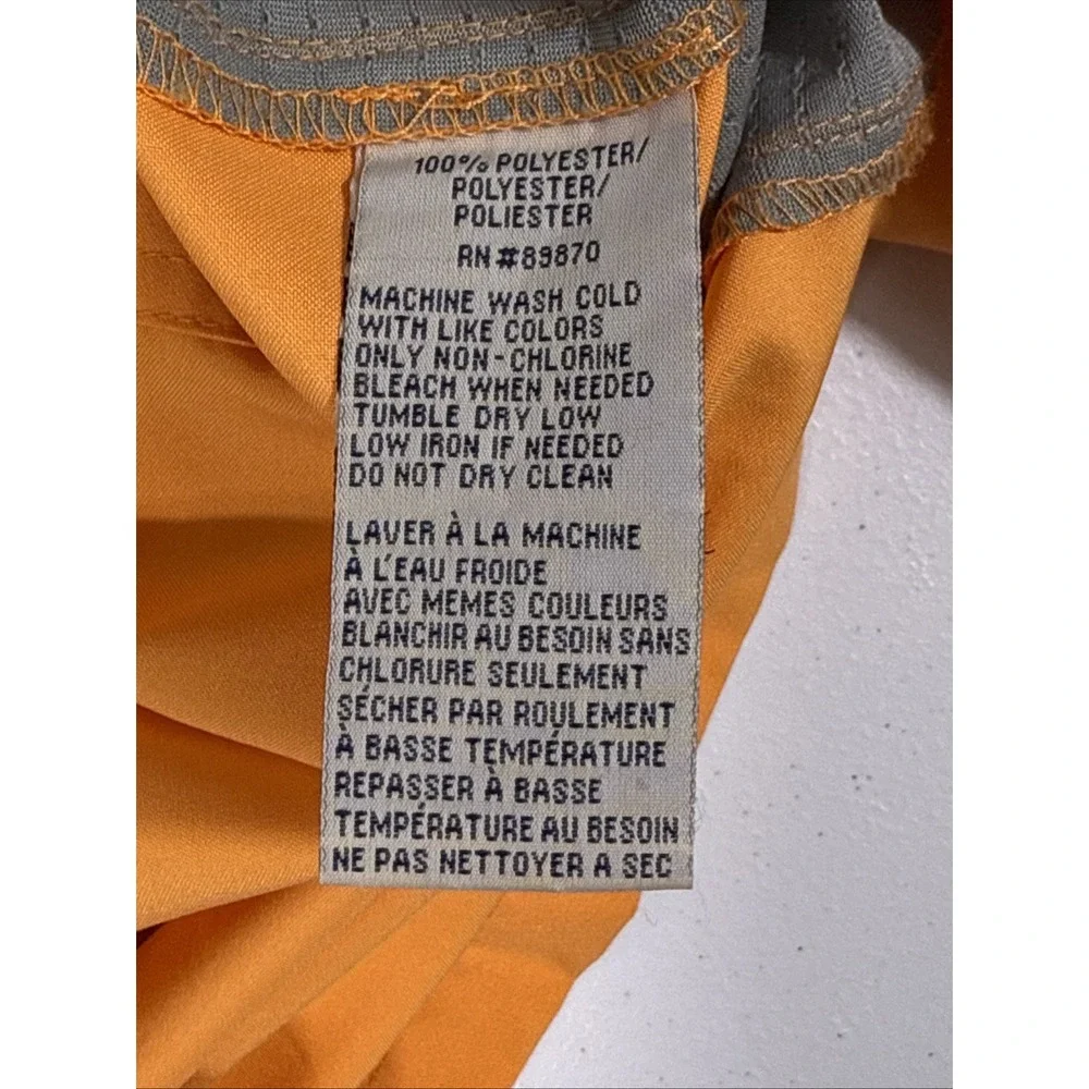 Bimini Bay Shirt Mens Size Extra Large Orange Pockets Fishing Performance‎